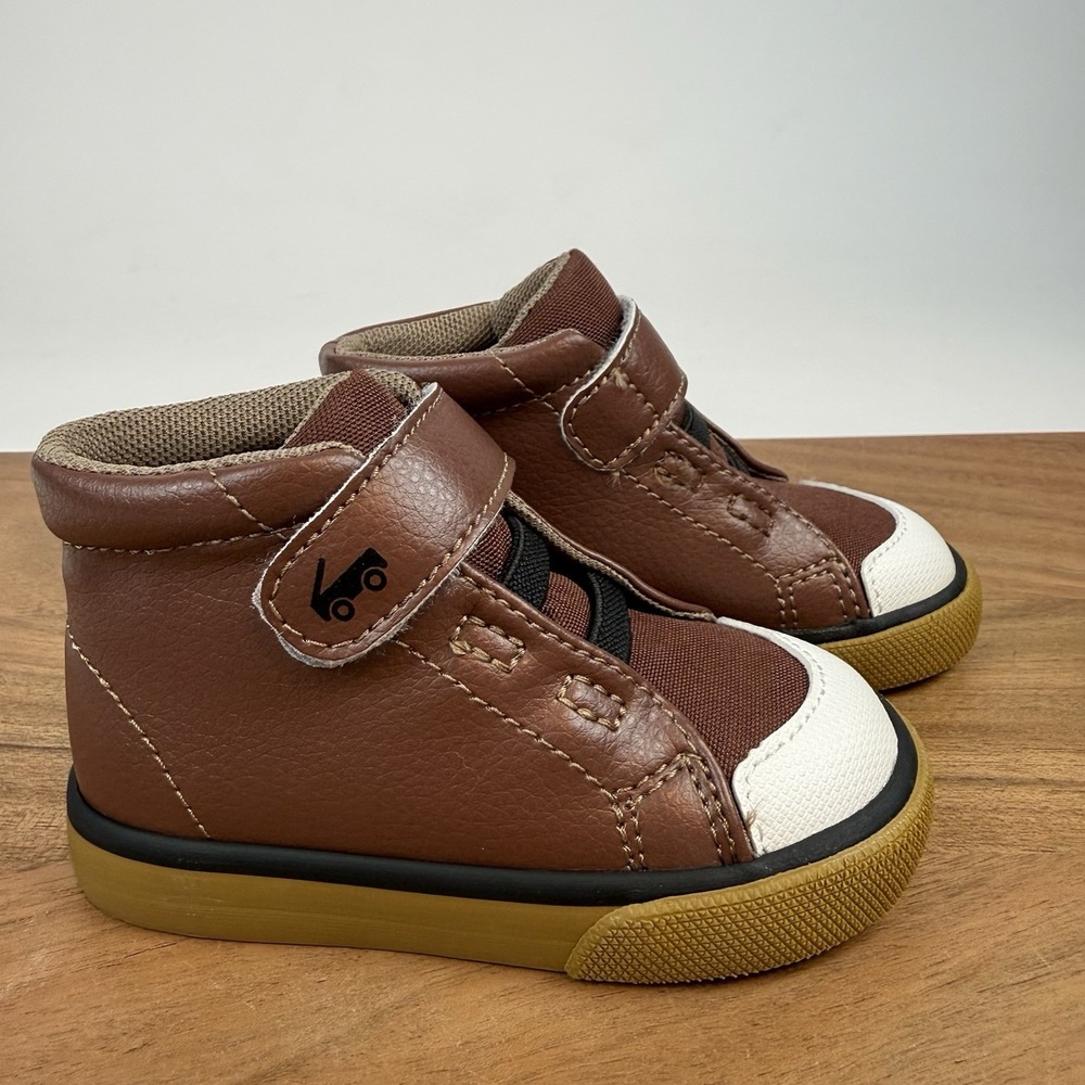 New Little Kids Boys See Kai Run Drew First Walker Brown Sneakers Shoes Sz 5 C